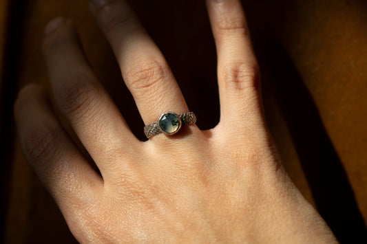 Moss Agate Ring