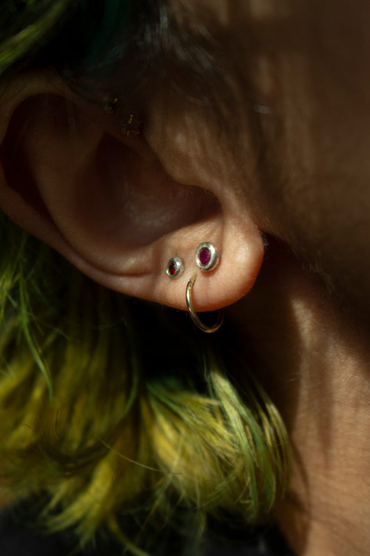 Ruby Stud Earrings